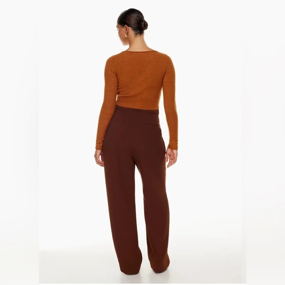 Aritzia's Wilfred The Effortless Pants in Spice, Size 0, Inseam Is 31.5 Inches. - Picture 2 of 8